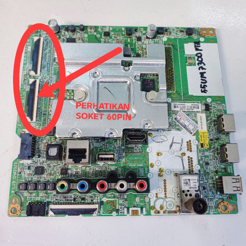 MB LG 55UM7300PTA - MAINBOARD TV LG 55UM7300PTA SOKET 60PIN - MOBO TV LG 55UM7300PTA - MOTHERBOARD T