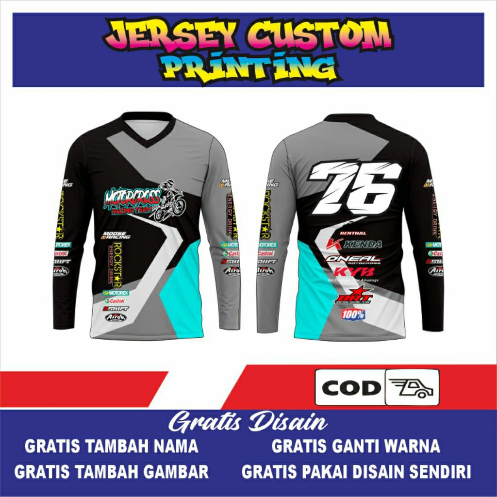 jersey motocross jersey trail custom