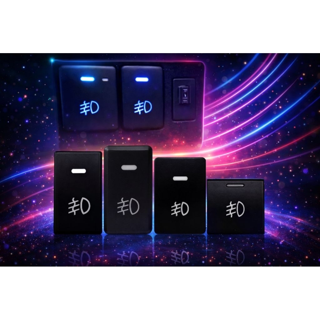 Saklar FOGLAMP mobil ( ISUN) 1 tombol dengan indikator LED