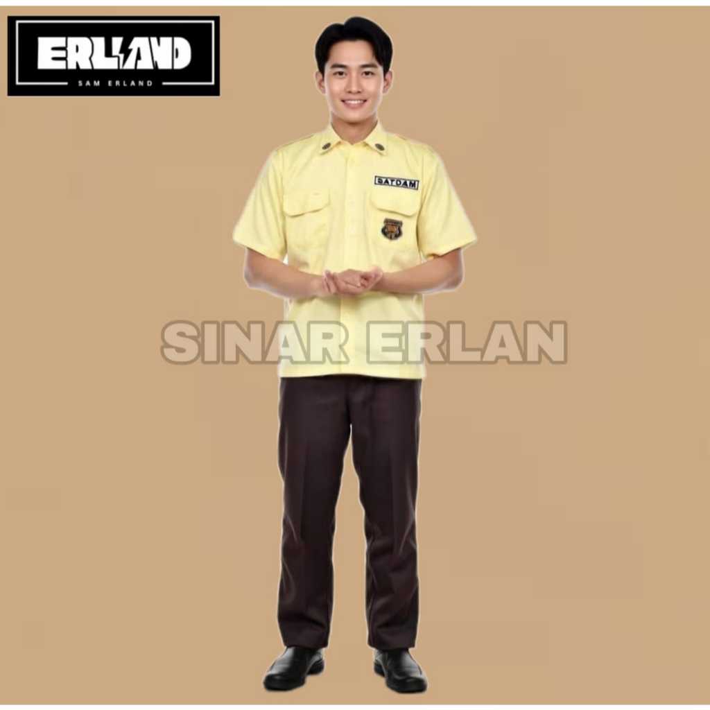 PD RIZKY GROUP BAJU SETELAN SATPAM PDH PDL SECURITY SERAGAM SECURITY CREAM TERBARU PAKAIAN DINAS SEC