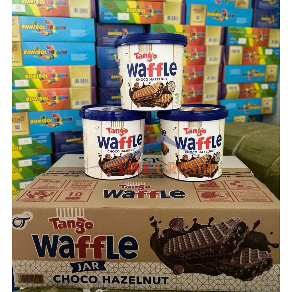 Tango Jar Waffle Choco Hazelnut isi 6 kaleng/Tango kaleng isi 6