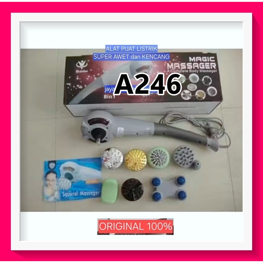 A246 ALAT ELEKTRIK MAGIC MASSAGER 8 in 1 Multifunction H118 MESIN MASSAGE ORI 100% PELANGSING PENGHA