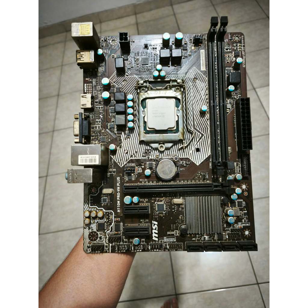 Motherboard MSI H110M dan Proci g4560