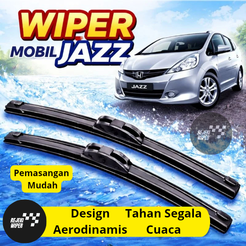 Wiper Frameless Wiper Jazz Gk5 Wiper Jazz Gd3 Wiper Ge8 Wiper Jazz 2001 – 2019 Depan 1 Set