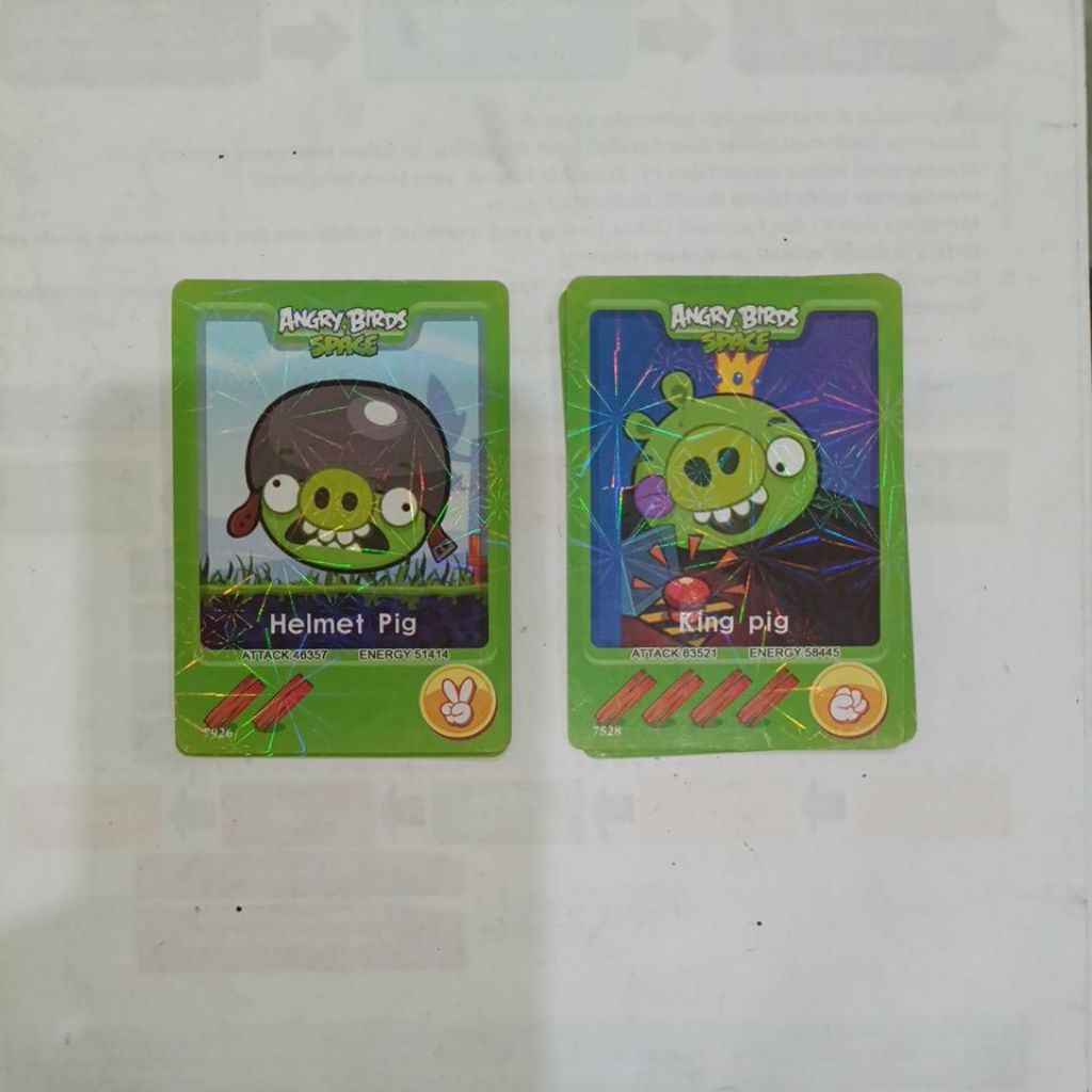 Angry Birds Space Card hologram "Trading Card Game"