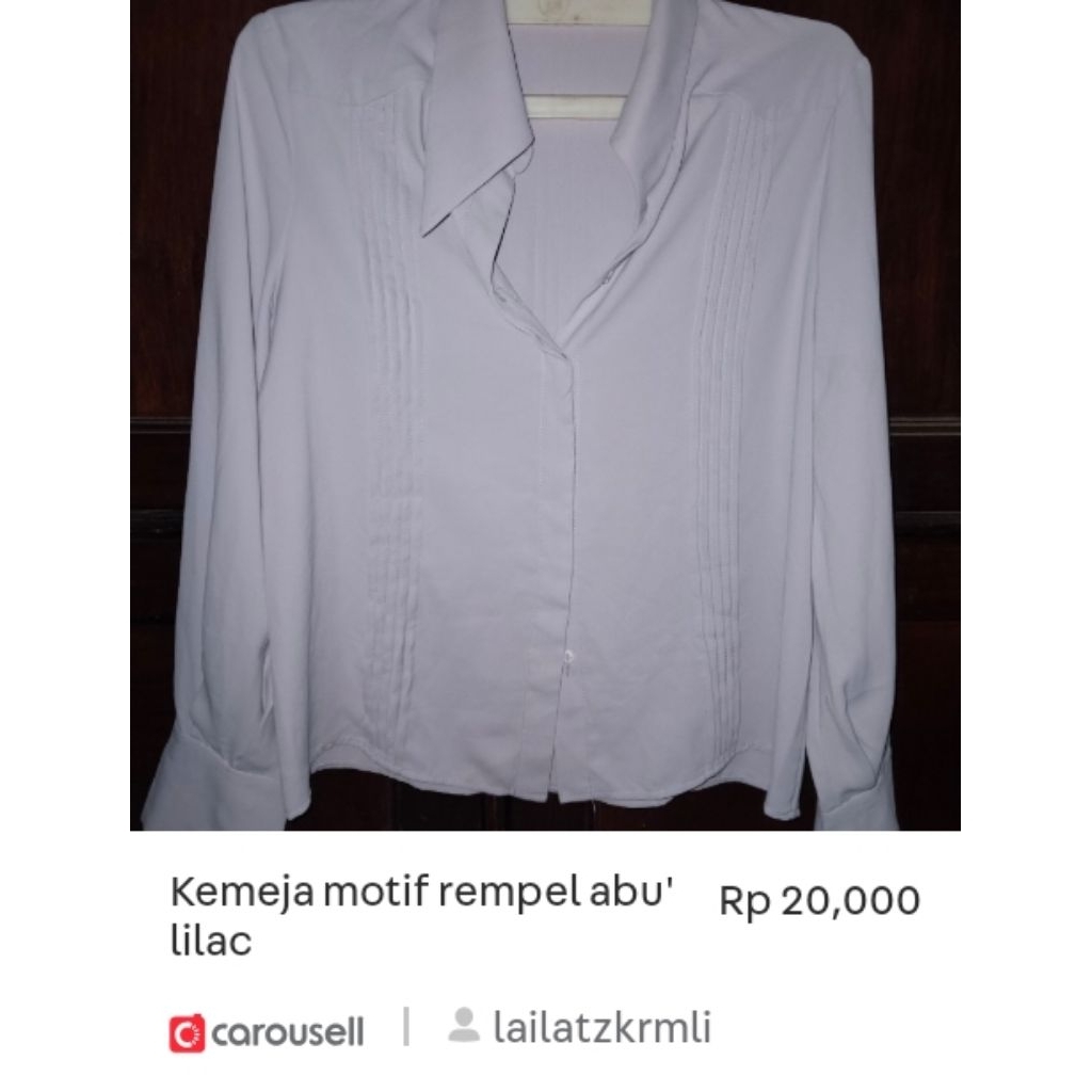 Blouse Lengan Panjang Pink and Lilac