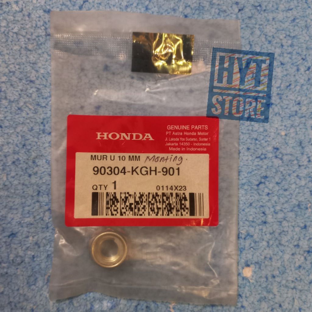 Mur Nut U 10mm Honda Pcx Beat Scoopy Vario Genio ADV Original 90304-KGH-901 / 90304KGH901