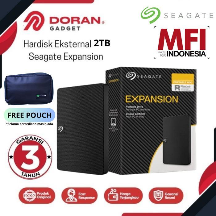 Seagate Expansion Hardisk Eksternal 2TB - Original Garansi 3 Tahun