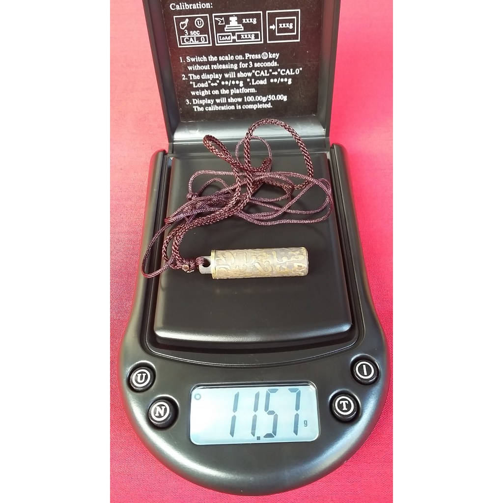 Liontin Besi Kuning Rajah Kuno Jaminan Original