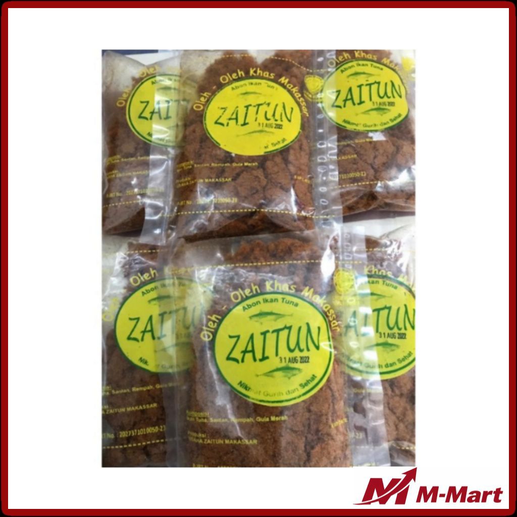 Zaitun Abon Ikan Tuna 200 gr Khas Makassar