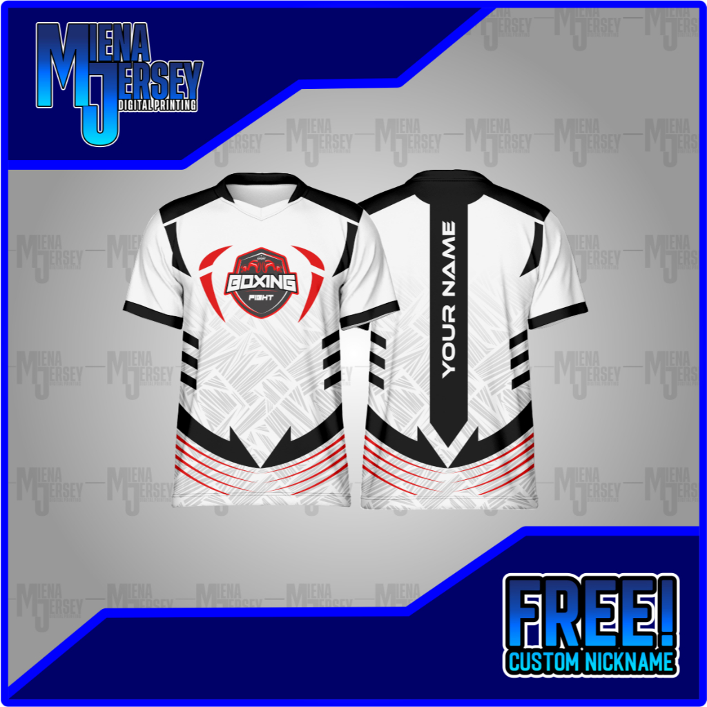 JERSEY BOXING/ BAJU BOXING / KAOS BOXING FREE NICK NAME