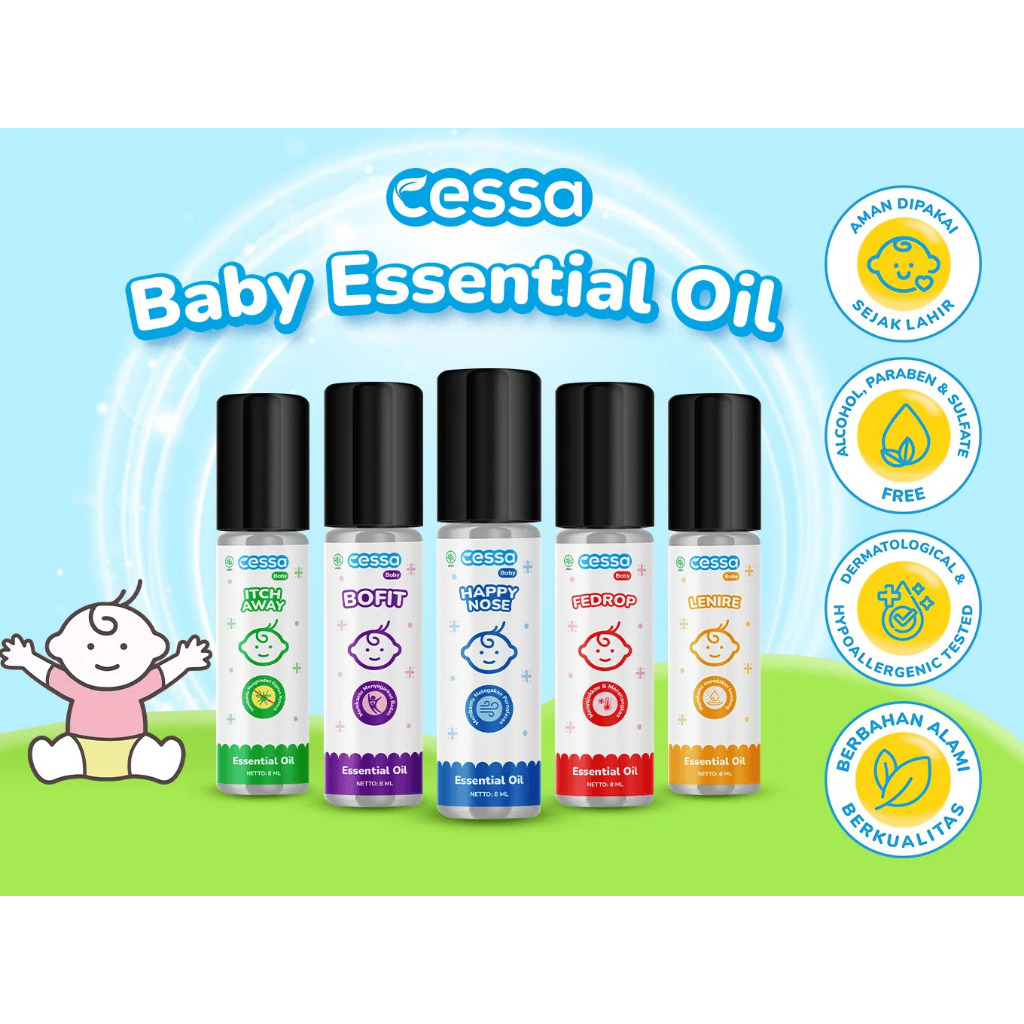 Cessa Essential Oil Baby Cough & Flu | Kukila Fever Drop Pada Anak 0-5thn | Cessa Roll Baby