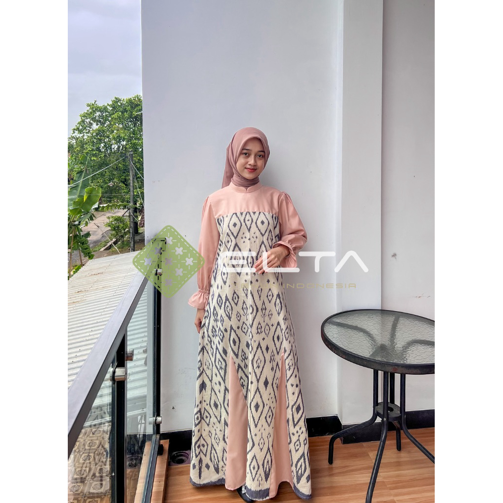 Elta Tenun Gamis Tenun Etnik NTT Wanita | Dress Tenun Premium