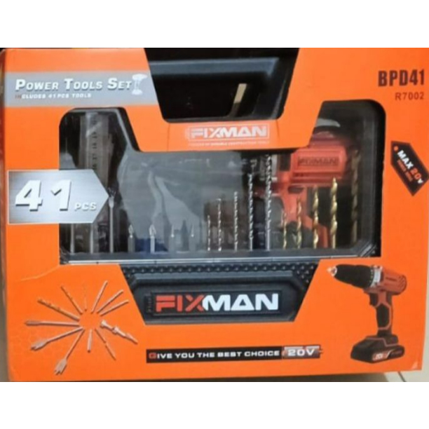 Bor Cas  FIXMAN 41pcs 20v