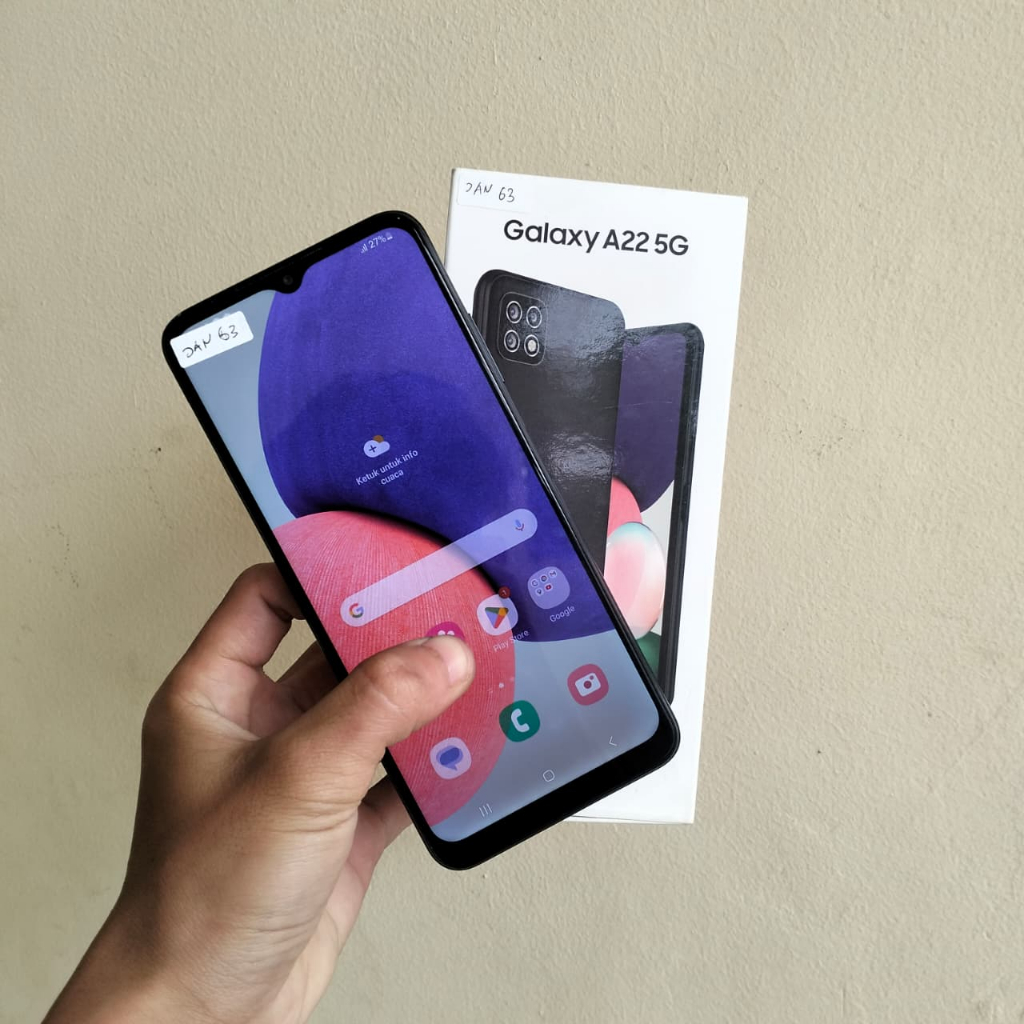 Samsung Galaxy A22 5G Super Amoled 90Hz RAM 6GB Internal 128GB ex Samsung Indo