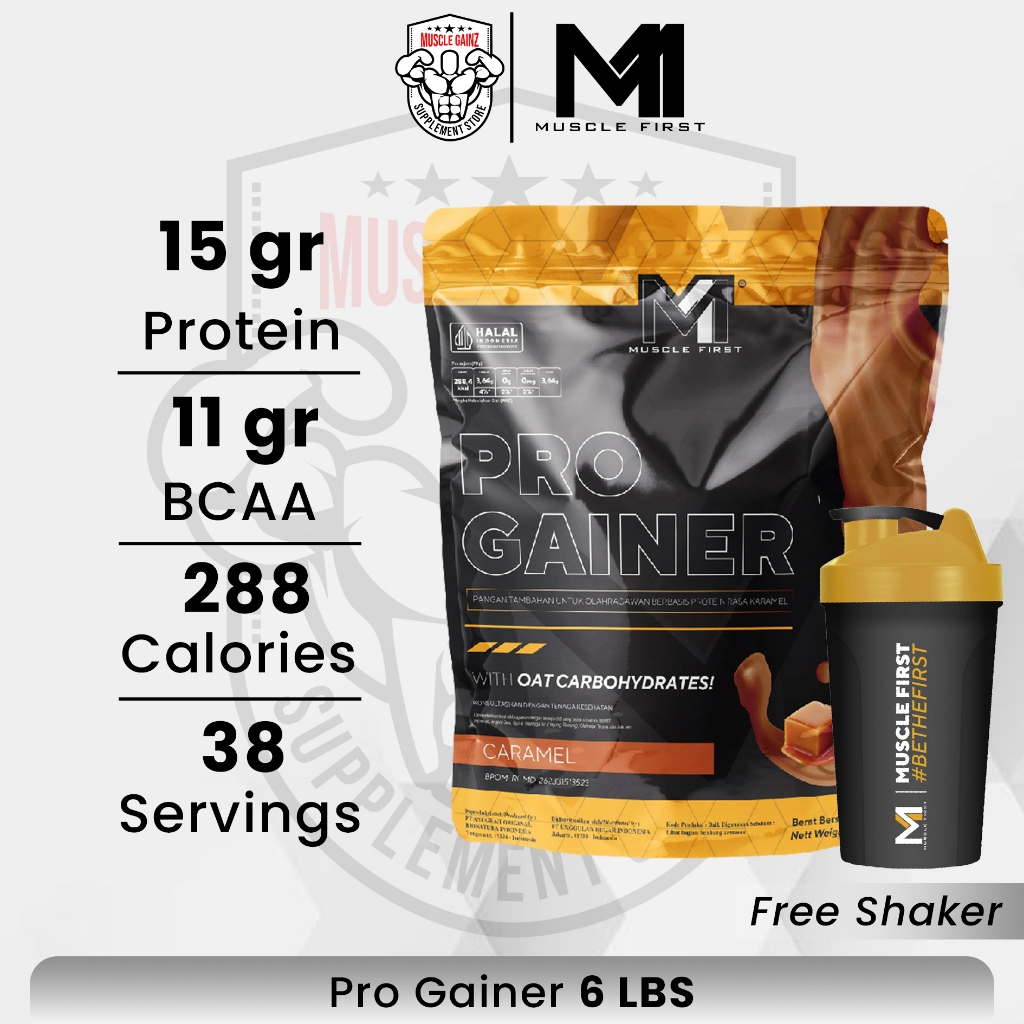 Muscle First M1 Pro Gainer 6lbs Mass Gainer Penambah Berat Badan