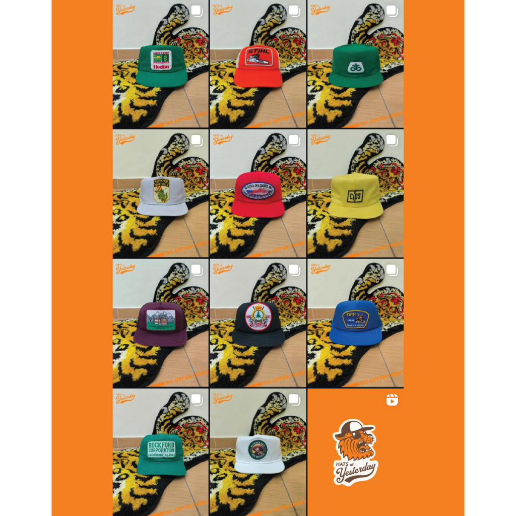 topi patch ropehat trucker vintage curated by Hats of Yesterday