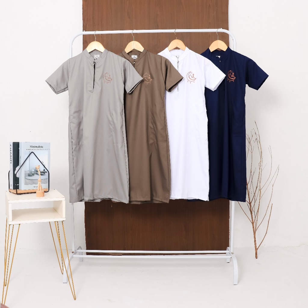 Jubah Anak Bordir Baju Gamis Anak Laki-laki usia 3-10 tahun