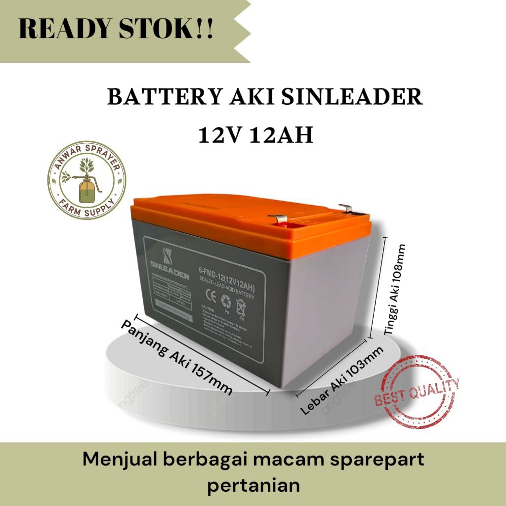 AKI BATTERY SINLEADER 12V 12AH