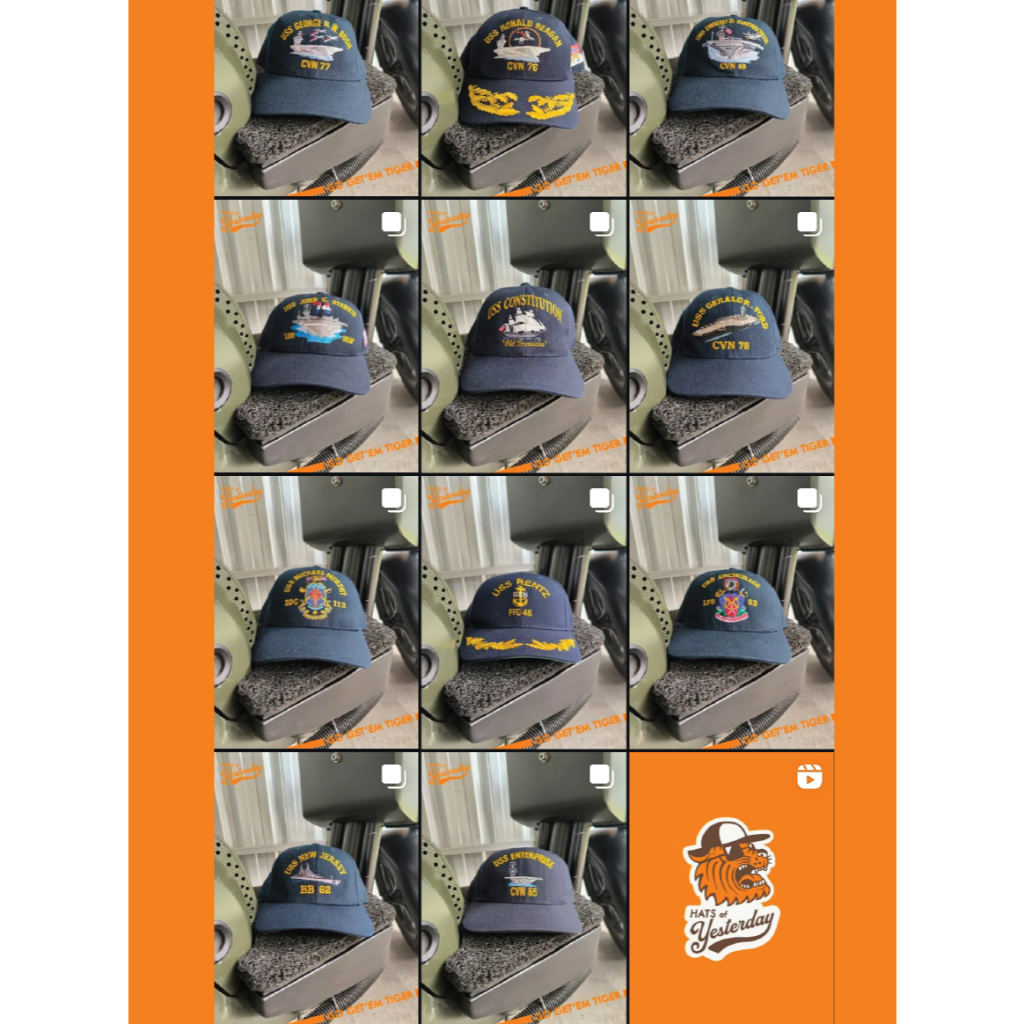 Topi USS navy veteran curated by Hats of yesterday