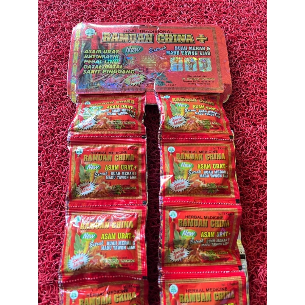 Ramuan China Kapsul Asam urat & Nyeri Sendi Original