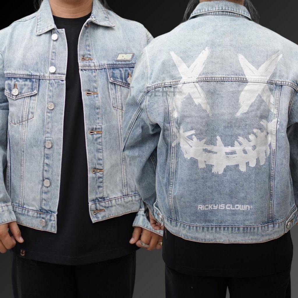 RIC Blue Denim Jacket / Denim Jacket Ricky Is Clown Authentic