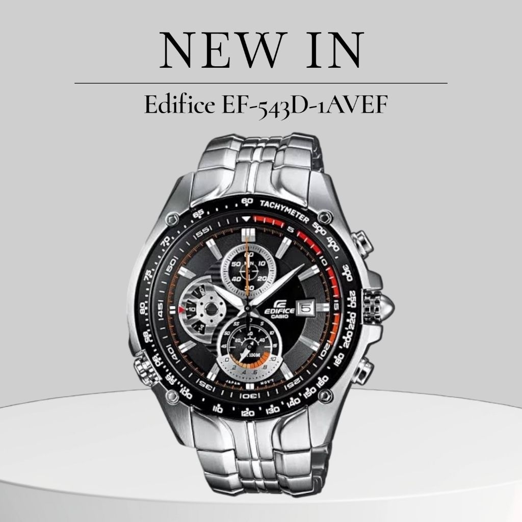 Jam Tangan Pria Merk Casio Edifice Type : EF-543 Silver