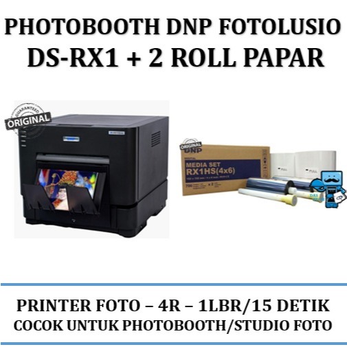 Printer Photobooth DNP fotolusio DS-RX1 + free 2 roll paper