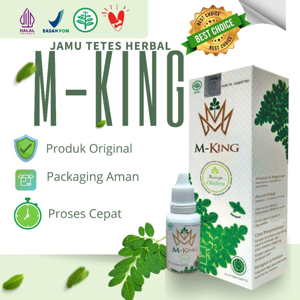 M-KING Jamu Tetes Herbal Moringa 20 ml