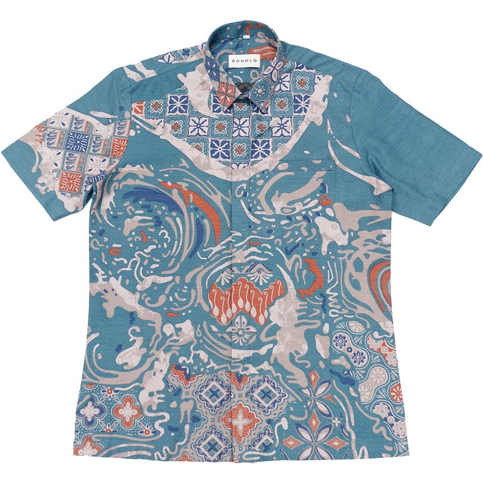 Birue - Bonolo Kemeja Batik Lengan Pendek
