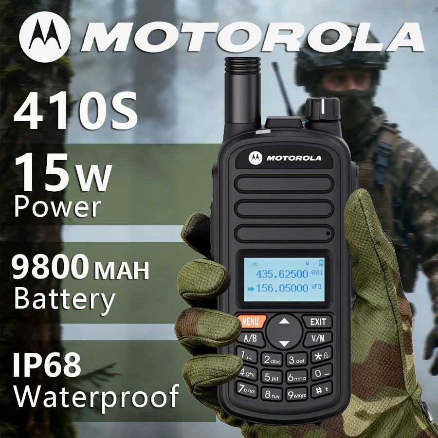 999 Channels 410S MOTOROLA walkie talkie IP68 water proof motorola Two-way radio HT 9800MAH Battery 