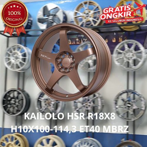 Pelek Mobil Hsr Kailolo R18 Model TE37 Velg  Mobil Racing Civic Accord Camry Alphard