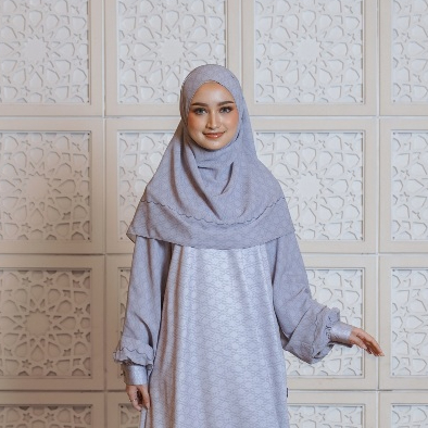 Elzatta Hijab Jilbab Pashmina Instan Motif  Pashmina Ethnic Monogram Series