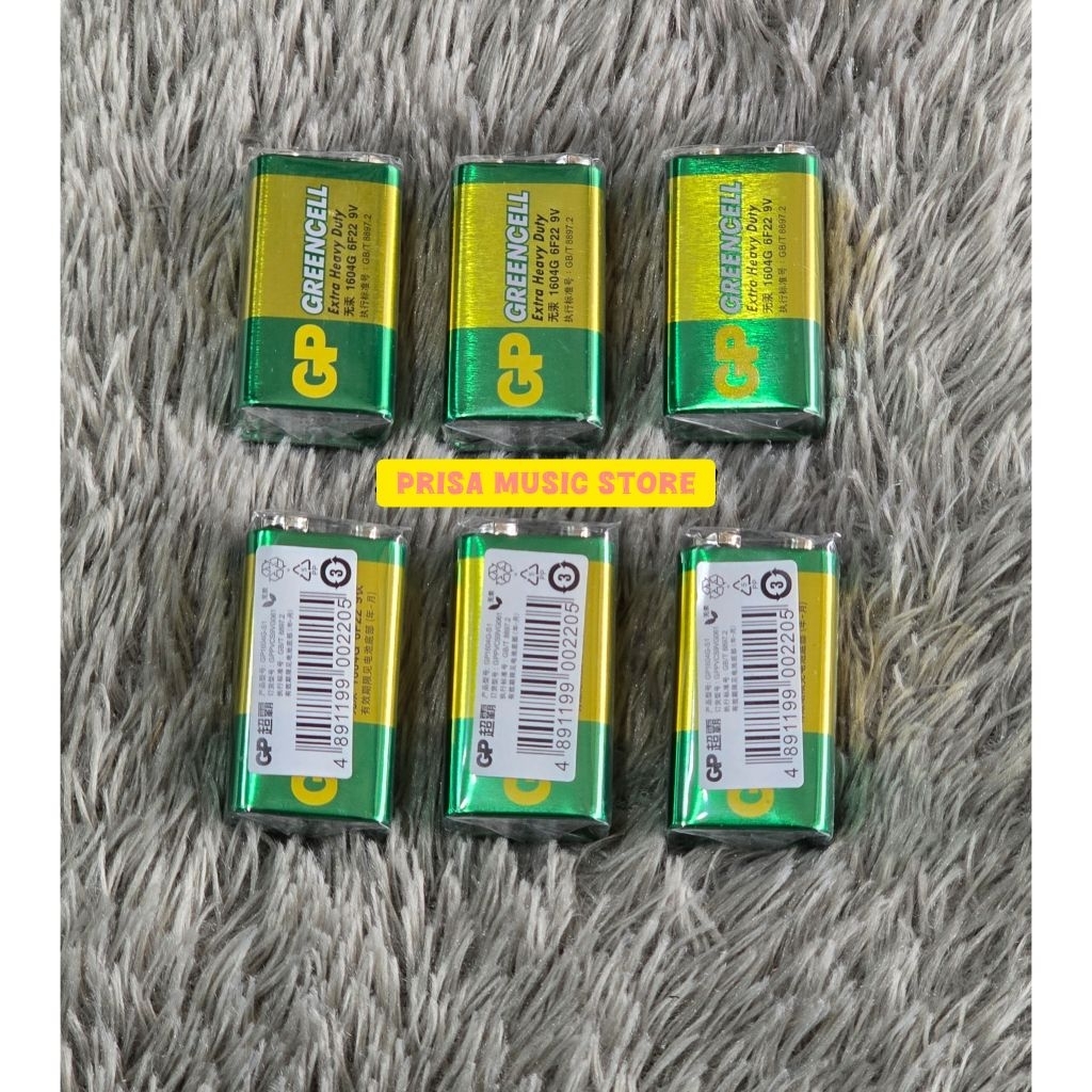 Baterai Kotak 9 Volt - Baterai Kotak 9V - Batre Kotak 9 Volt - Batre Kotak - Batre Gitar - Batre Git