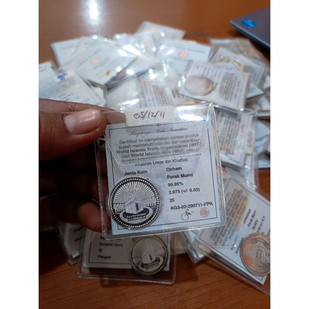 1 Dirham Perak Asli Bersertifikat – Wakala Induk Nusantara