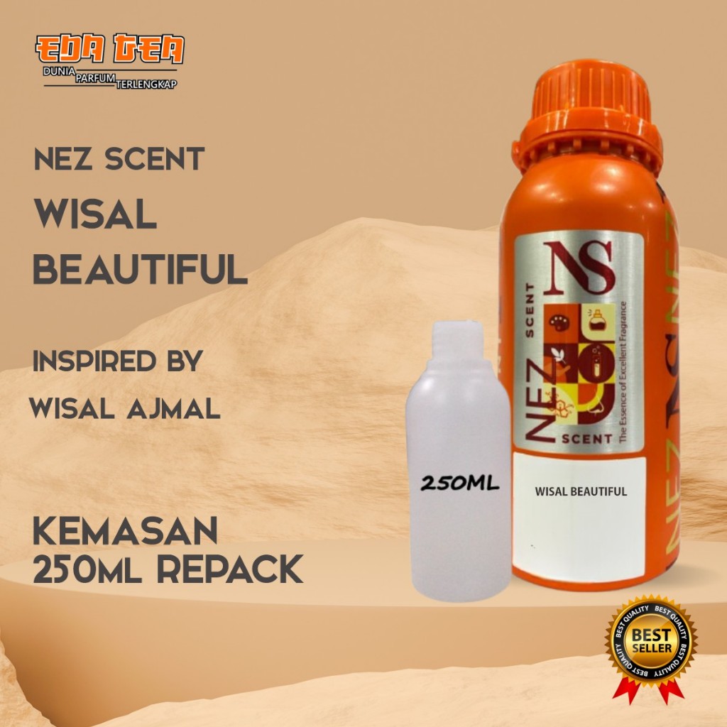 bibit parfum murni WISAL BEAUTIFUL / WISAL AJMAL  NST 250ML