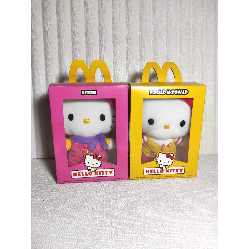 Hello Kitty McDonald's Plush (Birdie & Ronald McDonald)