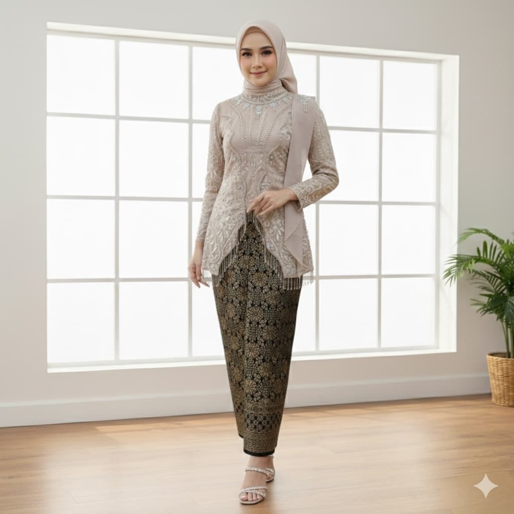 Setelan Kebaya Pesta Rumbai Aldi / Kebaya Terbaru / Kebaya Wisuda / Kebaya Cantik / Kebaya Modern