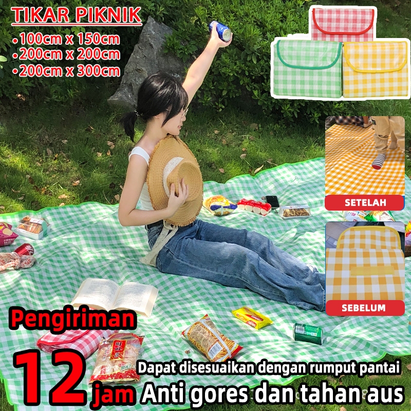 [kami] tikar lipat piknik jumbo 300x200 anti air tikar piknik lipat anti air tiker piknik waterproof