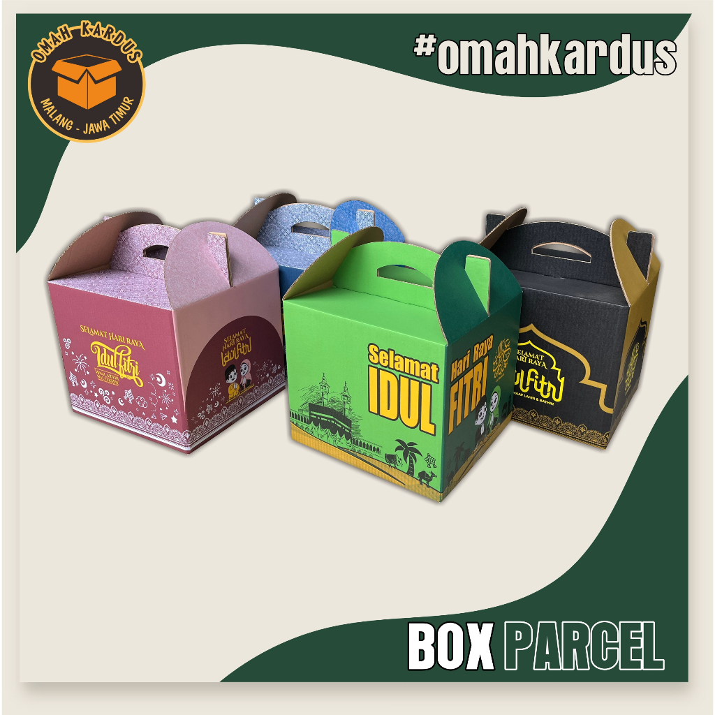 Box Parcel 30x26x26 cm / KARDUS BOX PARCEL LEBARAN model jinjing / box lebaran / box idulfitri / par