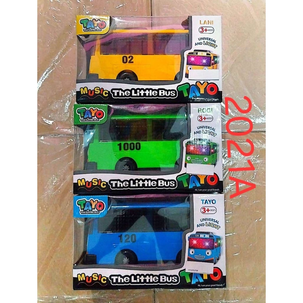 Mainan anak Bus Tayo Musik 2021A / Bus tayo musik, lampu & Bisa jalan
