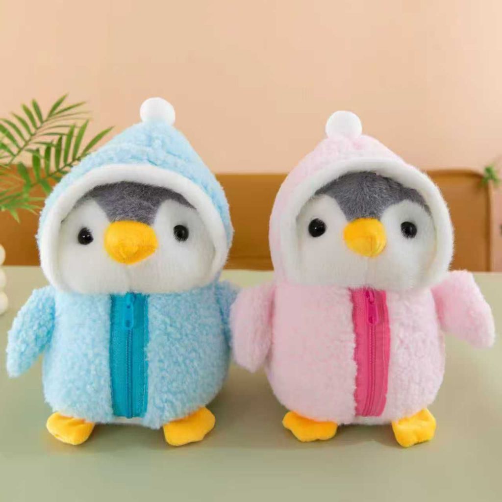 Boneka Pinguin Costum Salju V2 Mengemaskan Cocok Untuk Hadiah Ulang Tahun Dan Teman Tidur