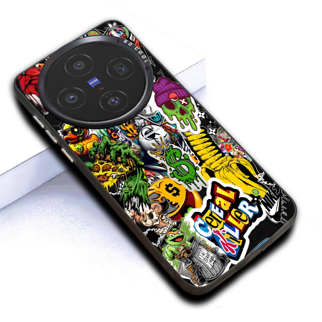 L54/softcase Hp VIVO seri kompatibel untuk VIVO  X200 VIVO  X200 PRO VIVO  X100 hardcase silikon kes