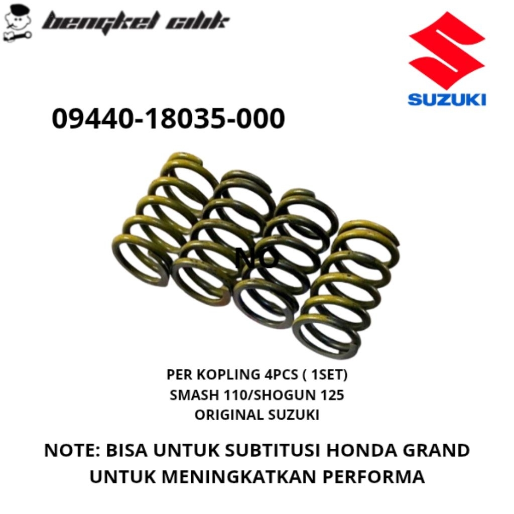 PER PIR KOPLING SPRING CLUTCH SUZUKI SMASH 110 SHOGUN 125 ASLI ORIGINAL SUZUKI