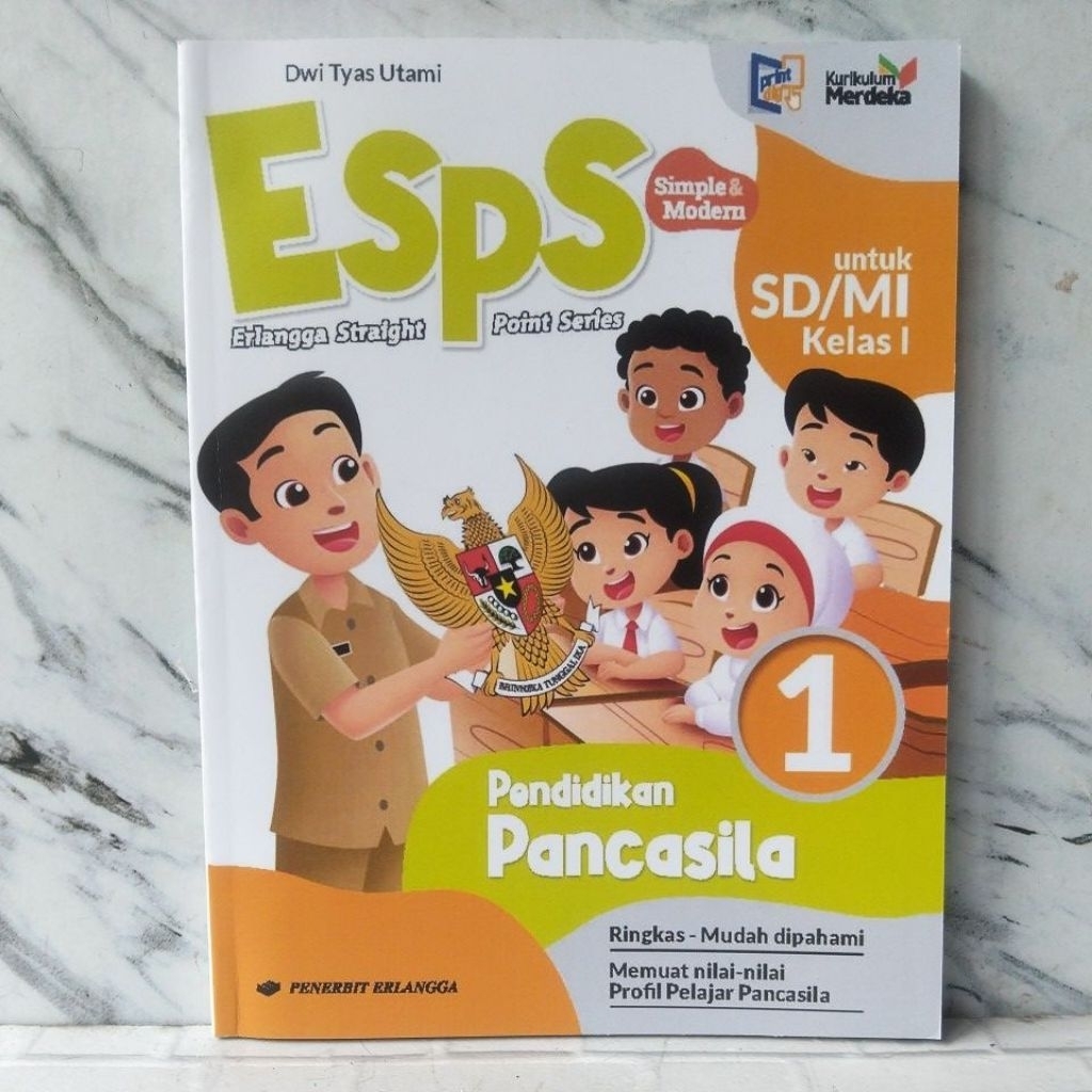buku baru ESPS Pendidikan Pancasila kelas 1 SD