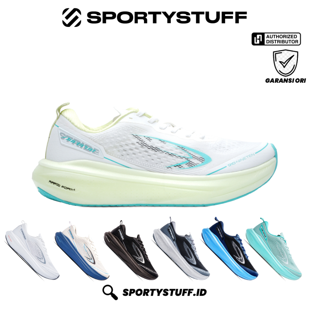 910 Nineten Aurorun Stride Sepatu Lari - Original 910 Aurorun Stride