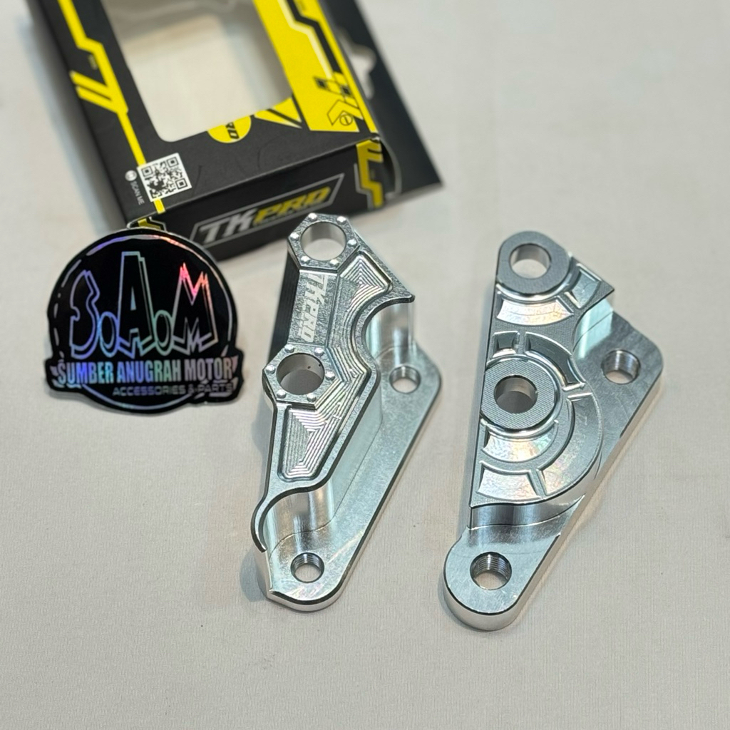 BRACKET KALIPER BREMBO / 4P PNP RX-KING SHOCK NINJA R & SHOK ORI RXK CNC TK PRO PAKAI DISC 300mm / R