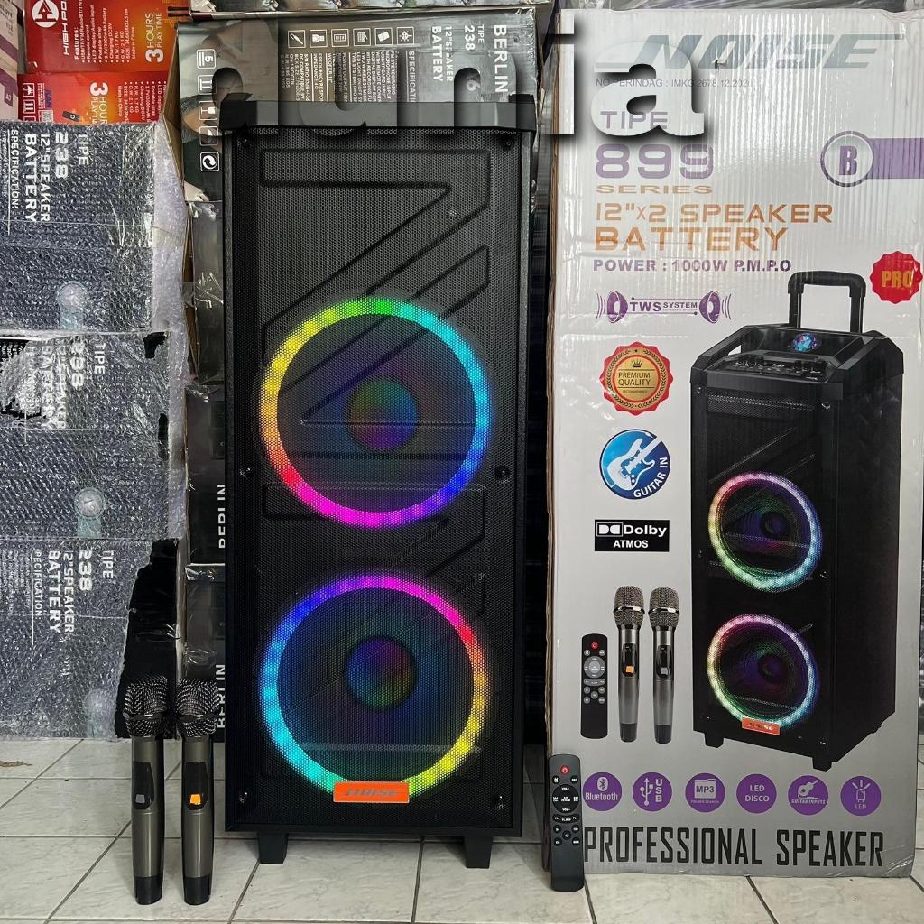 Speaker Bluetooth Portable Wireless Noise 899 B PRO Original Doube 12 inch