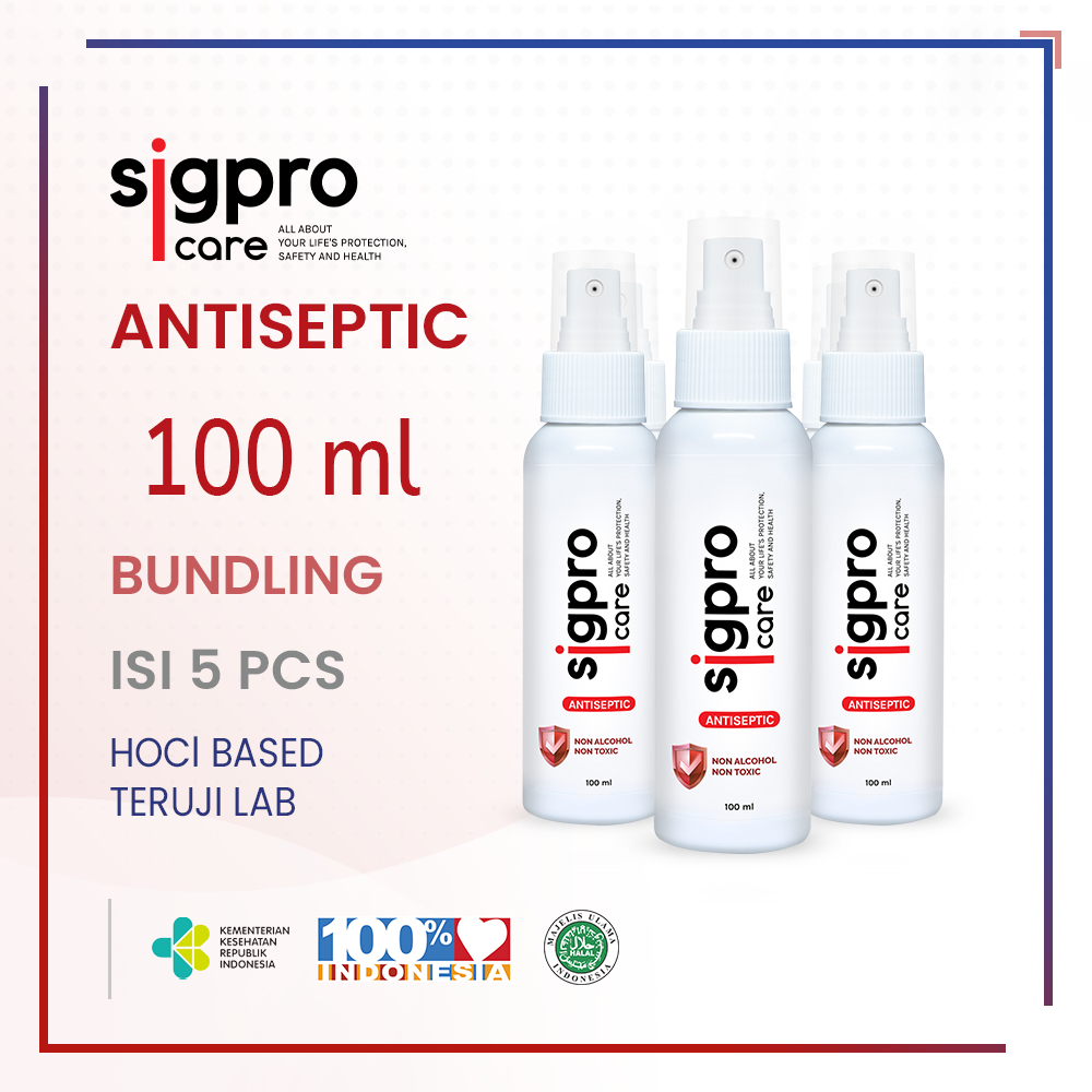 SIGPROCARE ANTISEPTIC 100ML BUNDLING HEMAT BELI 5