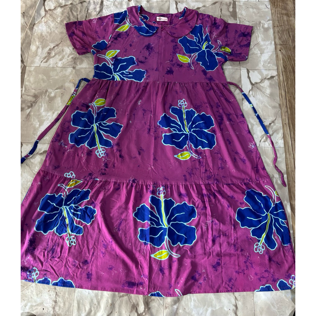 MIDI DRESS BATIK TERBARU HOMEDRES KEKINIAN DASTER BATIK MURAH